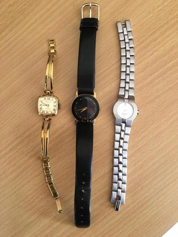 3 dames horloges beschikbaar voor biedingen