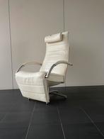 Jori Mensana JR 7260 relax fauteuil / relax stoel creme leer, Huis en Inrichting, Fauteuils, Ophalen, Minder dan 75 cm, Zo goed als nieuw