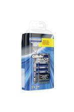 Gillette Mach 3 Turbo Houder + 5 Scheermesjes, Ophalen, Nieuw, Gehele gezicht, Verzorging