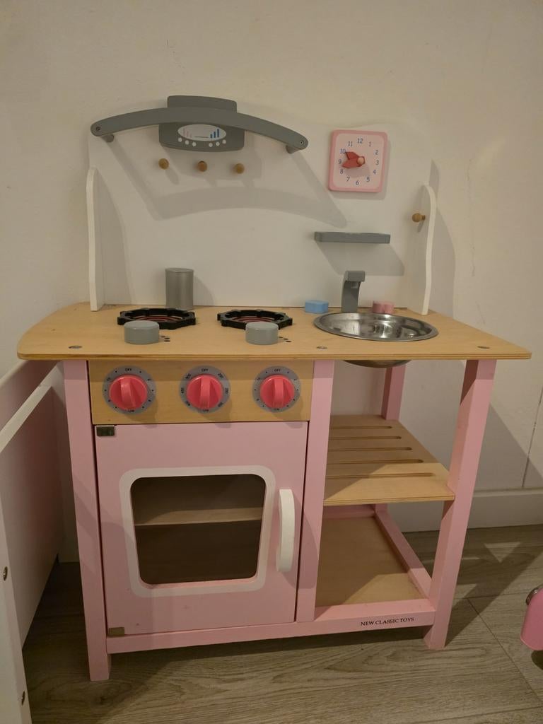 Houten Speelkeuken - Nieuw Classic Toys, Ophalen of Verzenden, Zo goed als nieuw, Hout, Speelkeuken