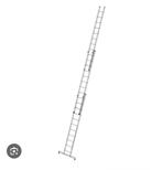 Aluminium Ladder 3x11 Treden, Doe-het-zelf en Verbouw, Ladders en Trappen, Gebruikt, Ophalen of Verzenden, Ladder, Opvouwbaar of Inschuifbaar