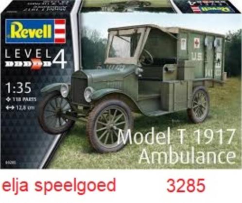 Revell 1:35 Ambulance model T 1917 3285 modelbouw, Hobby en Vrije tijd, Modelbouw | Auto's en Voertuigen, Nieuw, Auto, 1:32 tot 1:50