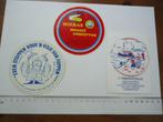 sticker oud Vissen Mieras mossel foppen putten ermelo retro, Verzenden, Zo goed als nieuw, Bedrijf of Vereniging