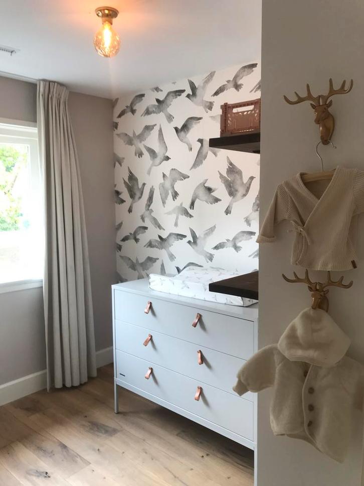 Kidsmill Amy Commode Breed Grijs, Kinderen en Baby's, Kinderkamer | Commodes en Kasten, Zo goed als nieuw, Commode, 90 tot 105 cm