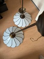 Set glas in lood  wit, Huis en Inrichting, Lampen | Plafondlampen, Ophalen of Verzenden, Zo goed als nieuw, Glas