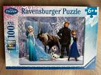 Frozen puzzel 100 stukjes (6 jaar), Ophalen of Verzenden, Meer dan 50 stukjes, Zo goed als nieuw, 4 tot 6 jaar