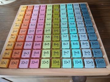 Houten Vermenigvuldigingstafel beschikbaar voor biedingen