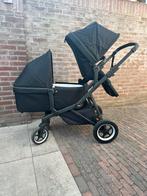 Duo wandelwagen zwart Thule Sleek, Kinderen en Baby's, Kinderwagens en Combinaties, Zo goed als nieuw, Combiwagen, Met reiswieg