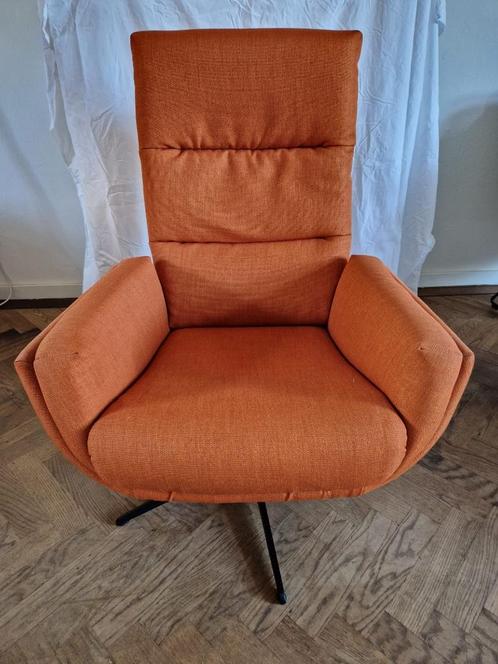 Stijlvolle stoffen fauteuil van Goossens uit 2022, Huis en Inrichting, Fauteuils, Gebruikt, Stof, 75 tot 100 cm, Ophalen