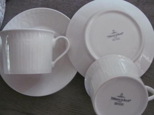 2 Villeroy & Boch Cellini Cappuccino Kop en Schotels, Huis en Inrichting, Keuken | Servies, Zo goed als nieuw, Kop(pen) en/of Schotel(s)
