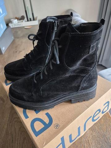Merk Durea Zwarte Suède Laarsjes Maat 39 - Nieuw! beschikbaar voor biedingen