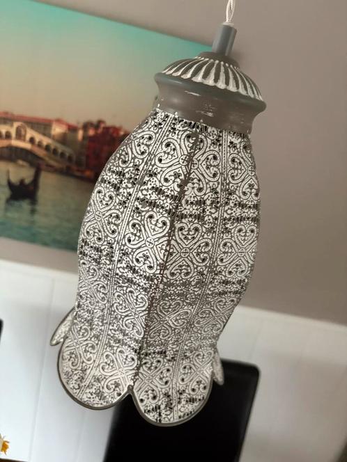 Oosters of landelijk hanglampje., Huis en Inrichting, Lampen | Hanglampen, Zo goed als nieuw, Minder dan 50 cm, Metaal, Ophalen of Verzenden