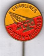 RUSTON-BUCYRUS draglines koper speldje ( G_237a ), Verzamelen, Verzenden, Zo goed als nieuw, Transport, Speldje of Pin