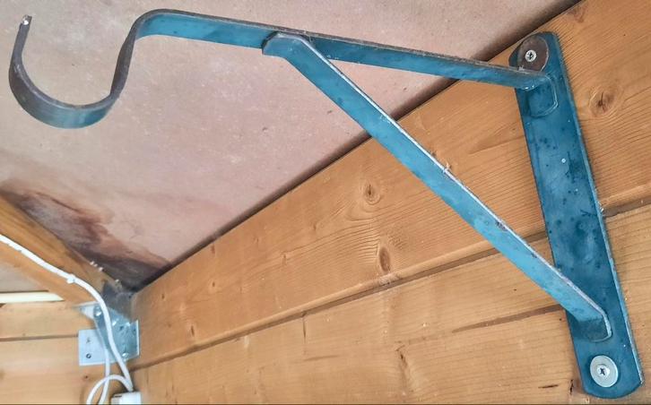 LEUKE GROENE IJZEREN PLANTENHANGER, Tuin en Terras, Tuinwanddecoratie, Gebruikt, Ophalen of Verzenden