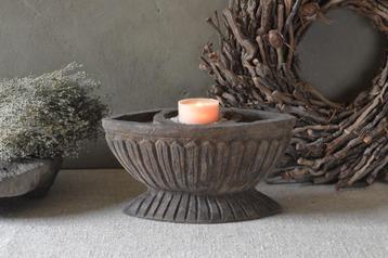 Bootvormige houten kandelaar "Luksa Home Collection" beschikbaar voor biedingen