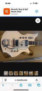National Glenwood bigsby 60s - White. Guitar gitaar, Muziek en Instrumenten, Ophalen of Verzenden, Zo goed als nieuw