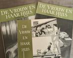 1954, 3 X DE VROUW EN HAAR HUIS, WANDLAPPEN, Verzamelen, Tijdschriften, Kranten en Knipsels, Ophalen of Verzenden, 1940 tot 1960
