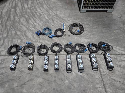 Verdeeldoos stekkerblok 230 V 3-polig CEE campingstekker 25M, Caravans en Kamperen, Kampeeraccessoires, Nieuw, Ophalen