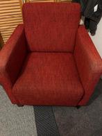 Rode stoffen fauteuil, Huis en Inrichting, Ophalen