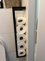 Wc rol houder zwart, Ophalen of Verzenden, Zo goed als nieuw, Minder dan 5 flessen, Metaal