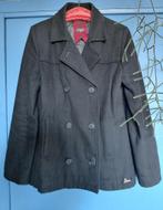 Zwarte wollen winterjas, merk Eddy's Jackets, Ophalen of Verzenden, Gedragen, Maat 42/44 (L), Zwart