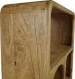 BOEKENKAST RECHT tropisch massief hardhout 86cm br. voorraad, Nieuw, Vakkenkasten RECHT tropisch hardhout 86cm breed voorraad