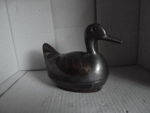 Decoratieve Tinnen Eend deelbaar, Antiek en Kunst, Antiek | Tin, Ophalen of Verzenden