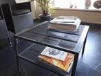 Bijzettafel, Huis en Inrichting, Tafels | Bijzettafels, Ophalen, Minder dan 45 cm, Metaal of Aluminium, Vierkant