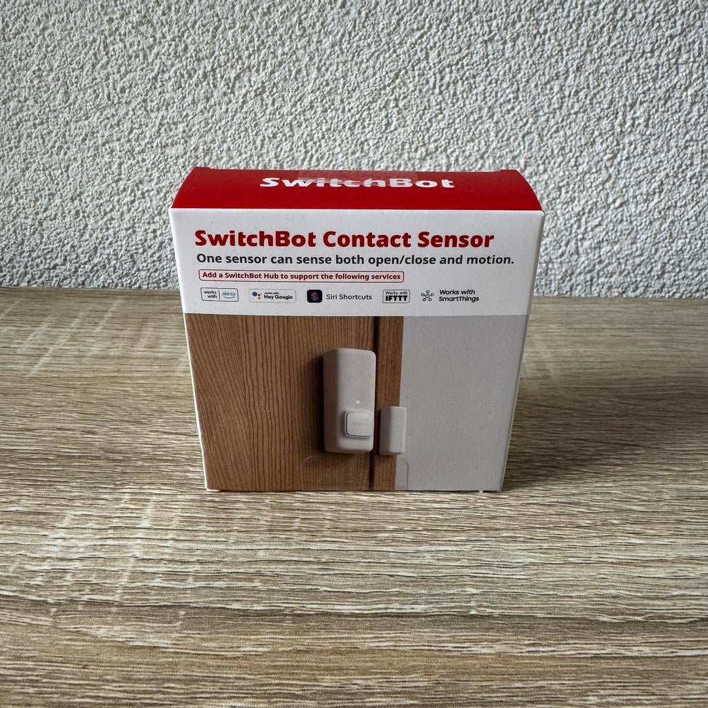 SwitchBot Contact Sensor - Nieuw & Gesealed, Doe-het-zelf en Verbouw, Alarmsystemen, Nieuw, Detector, Sensor of Melder, Raam of Deur