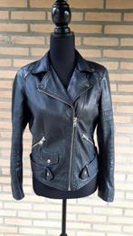 Zara Echte Leren Biker Jack / Jas, Zara, Gedragen, Jasje, Maat 38/40 (M)