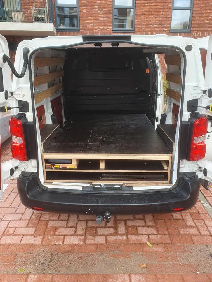 Werkbus Inrichting met Verhoogde Vloer voor toyota proace, Auto diversen, Auto-accessoires, Zo goed als nieuw, Ophalen