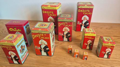 Vintage Droste Cacao Blikken Verzameling, Antiek en Kunst, Antiek | Emaille, Ophalen of Verzenden