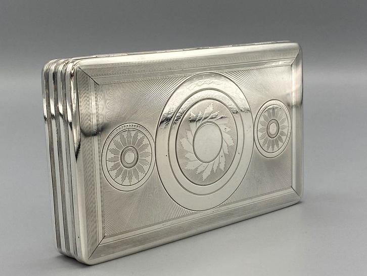 Zilveren tabaksdoos, Albert H. Kuijpers, Workum, anno 1822, Antiek en Kunst, Antiek | Goud en Zilver, Zilver, Ophalen of Verzenden
