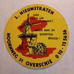 Oude sticker.   Bakker L.NIEUWSTRATEN. Overschie., Verzamelen, Ophalen of Verzenden, Zo goed als nieuw, Overige typen