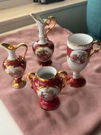 Diverse miniatuur Frans porselein Limoges Goudeville Trèves, Ophalen of Verzenden