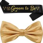 Groom to Be set met sjerp en dasstrik, Zwart, Nieuw, Ophalen of Verzenden, Accessoires