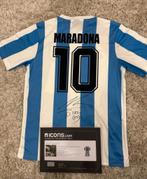 Maradona gesigneerd Argentinië shirt ICONS Coa, Ophalen of Verzenden, Zo goed als nieuw, Buitenlandse clubs, Shirt