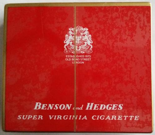 Benson and Hedges doosje met 20 super virginia cigarettes, Verzamelen, Blikken, Gebruikt, Overige, Overige merken, Ophalen