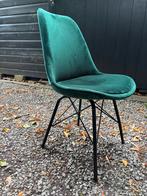 Fauteuil groen velours twee stuks, Huis en Inrichting, Stoelen, Ophalen of Verzenden, Zo goed als nieuw, Overige kleuren, Eén