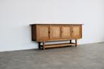 brutalist dressoir | eiken | sideboard | jaren 60 | Deens, Gebruikt, ., 150 tot 200 cm, Eikenhout