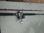 bootvis hengel met reel, Ophalen, Gebruikt, Complete hengel