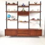 Poul Cadovius by Royal System vintage modulair wandsysteem, Huis en Inrichting, Kasten | Wandmeubels, Gebruikt, 200 cm of meer