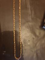 14 karaat gouden platte koningsschakel ketting byzantijnse, Sieraden, Tassen en Uiterlijk, Kettingen, Ophalen of Verzenden, Zo goed als nieuw