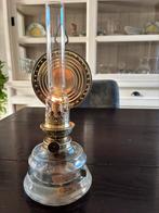 Oude olielamp met spiegel, Antiek en Kunst, Ophalen of Verzenden