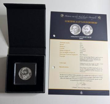 Vincent van Gogh Vijfje 2003 Zilveren Munt beschikbaar voor biedingen