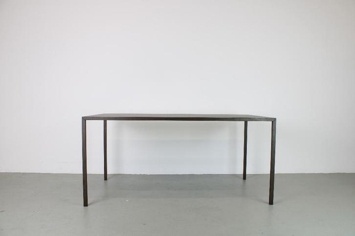 Arco Slim Rectangular, Eiken-zwart, 160x90 cm, Huis en Inrichting, Tafels | Eettafels, Nieuw, 50 tot 100 cm, 150 tot 200 cm, Vier personen