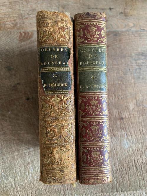 Rousseau La nouvelle Heloise 1793 2 delen, Antiek en Kunst, Antiek | Boeken en Bijbels, Ophalen of Verzenden