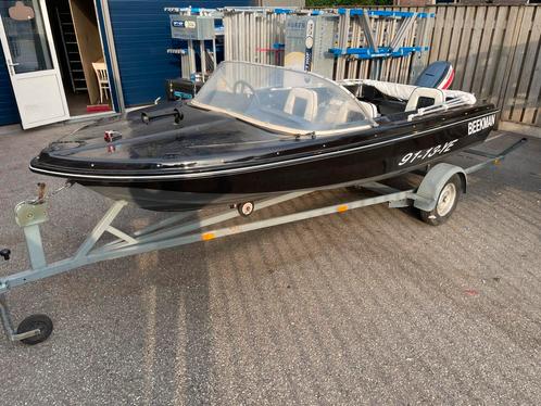 Beekman speedboot incl. Yamaha 55pk en trailer, Watersport en Boten, Speedboten, Zo goed als nieuw, 3 tot 6 meter, Benzine, Minder dan 70 pk