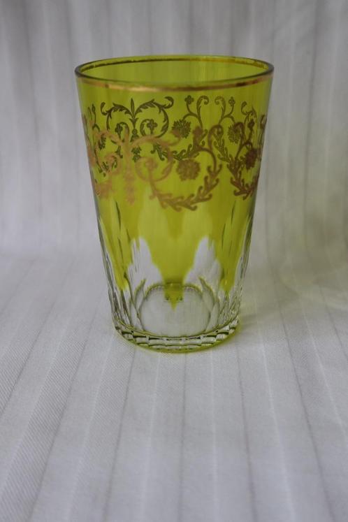Antiek Baccarat gegraveerd glas c 1930, gemerkt, Antiek en Kunst, Antiek | Glas en Kristal, Ophalen of Verzenden