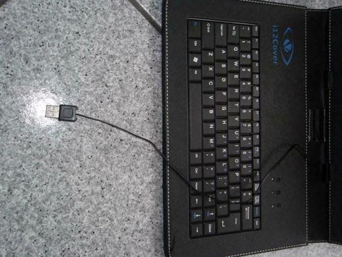 Tablet-hoezen met toetsenbord, Computers en Software, Tablet-hoezen, Zo goed als nieuw, Bescherming voor- en achterkant, 13 inch of meer
